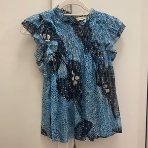 Ulla Johnson Blue Blouse